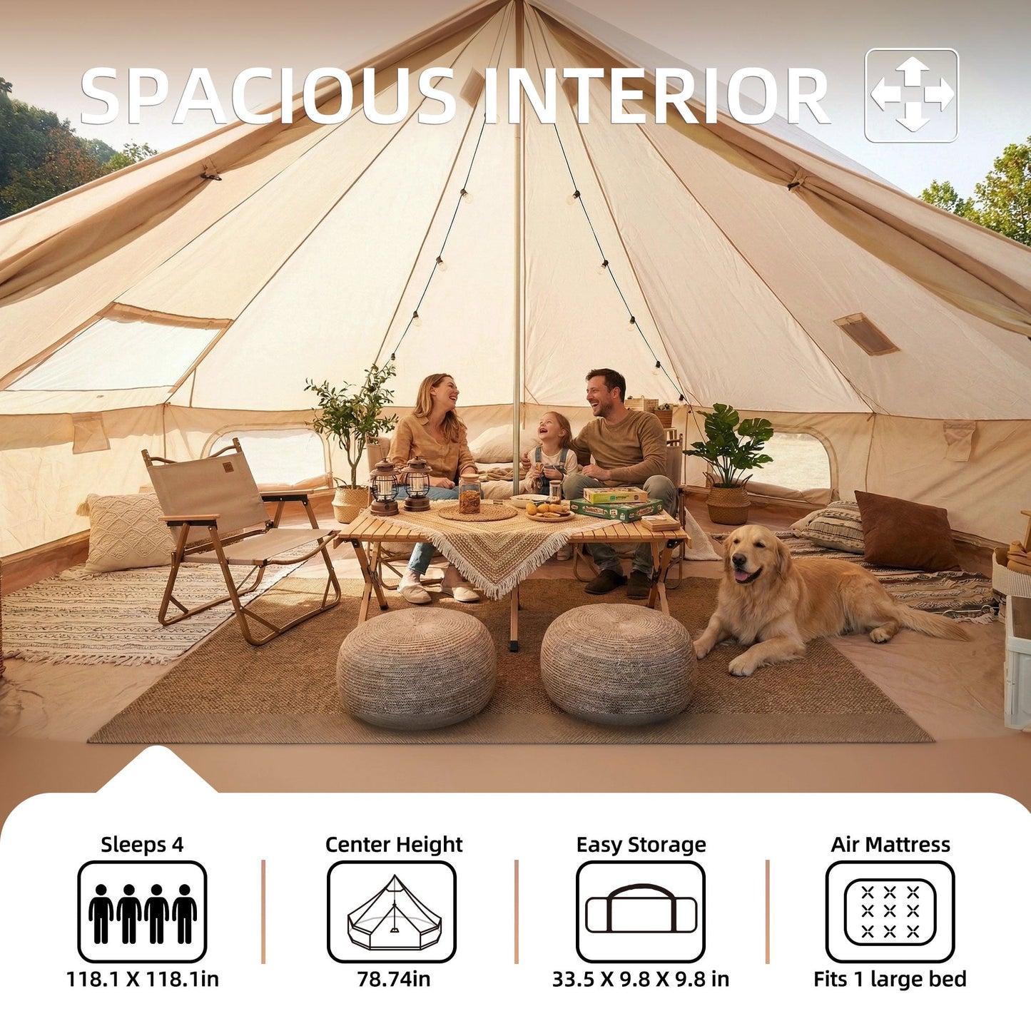 4 Season Bell Tent 9.8 FT