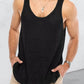 Men's Plus Size Scoop Neck Knit Tank Top