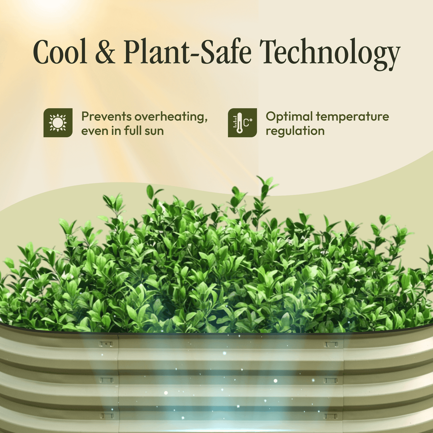 Gro-Rite Premium Metal Raised Garden Bed Kit Tool-Free