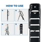 Folding Step Ladder with Wide Anti-Slip Pedal