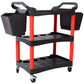3 Tier Rolling Auto Detail Cart With Wheels, 2 Buckets
