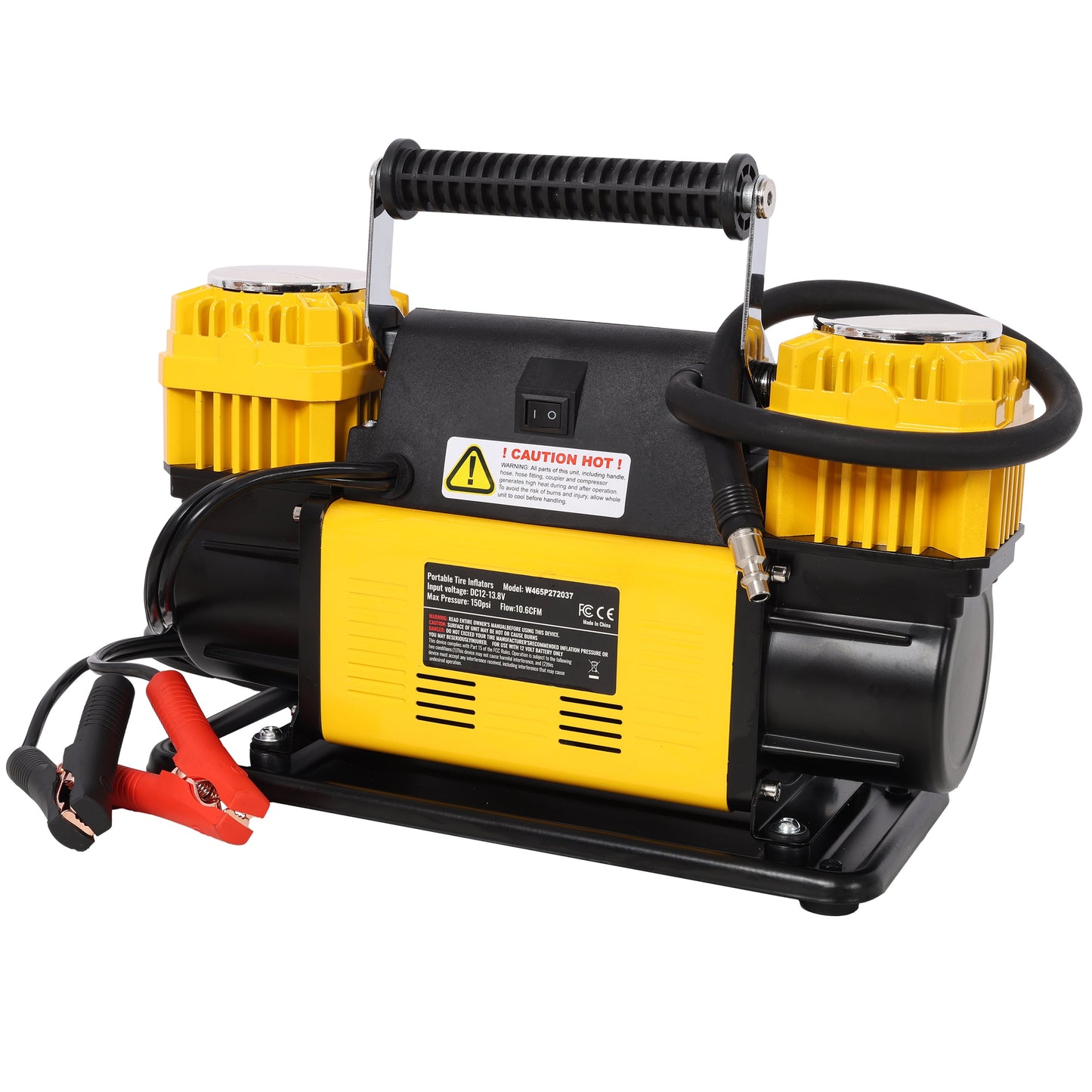 12V Dual Cylinder Heavy Duty Air Compressor