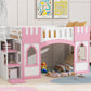 Twin Size Loft Bed With Storage Staircase And Window