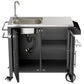 Outdoor Grill Table with Sink and Cabinet