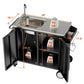 Outdoor Grill Table with Sink and Cabinet