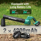 550 CFM Cordless Leaf Blower with 2 Batteries and Charger