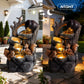 Squirrel Outdoor Water Fountain with Lights