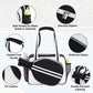 SPOENGRU PU Leather Pickleball Paddle Bag Small Black Fashion Tote