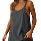 Women's Athletic Tennis Dress with Built-In Shorts