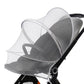 DUSHARKFUN Baby Mosquito Net Double Zipper Bassinet Stroller Cover White