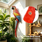 Hanging Scarlet Macaw Parrot Statue