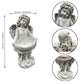 21.06" Tall Weathered Angel Cherub Garden Statue