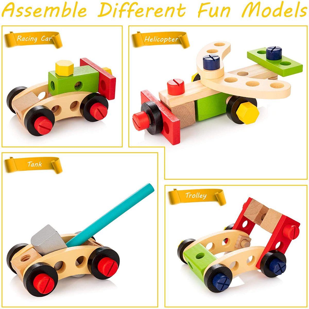 Little Builder Wooden Tool Set STEM Construction Workshop