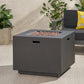33" Outdoor Iron Square Propane Fire Pit