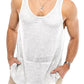 Men's Plus Size Scoop Neck Knit Tank Top