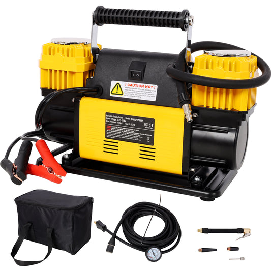 12V Dual Cylinder Heavy Duty Air Compressor