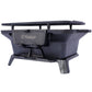 Oval Cast Iron Grill Outdoor Portable Charcoal Tabletop Skillet