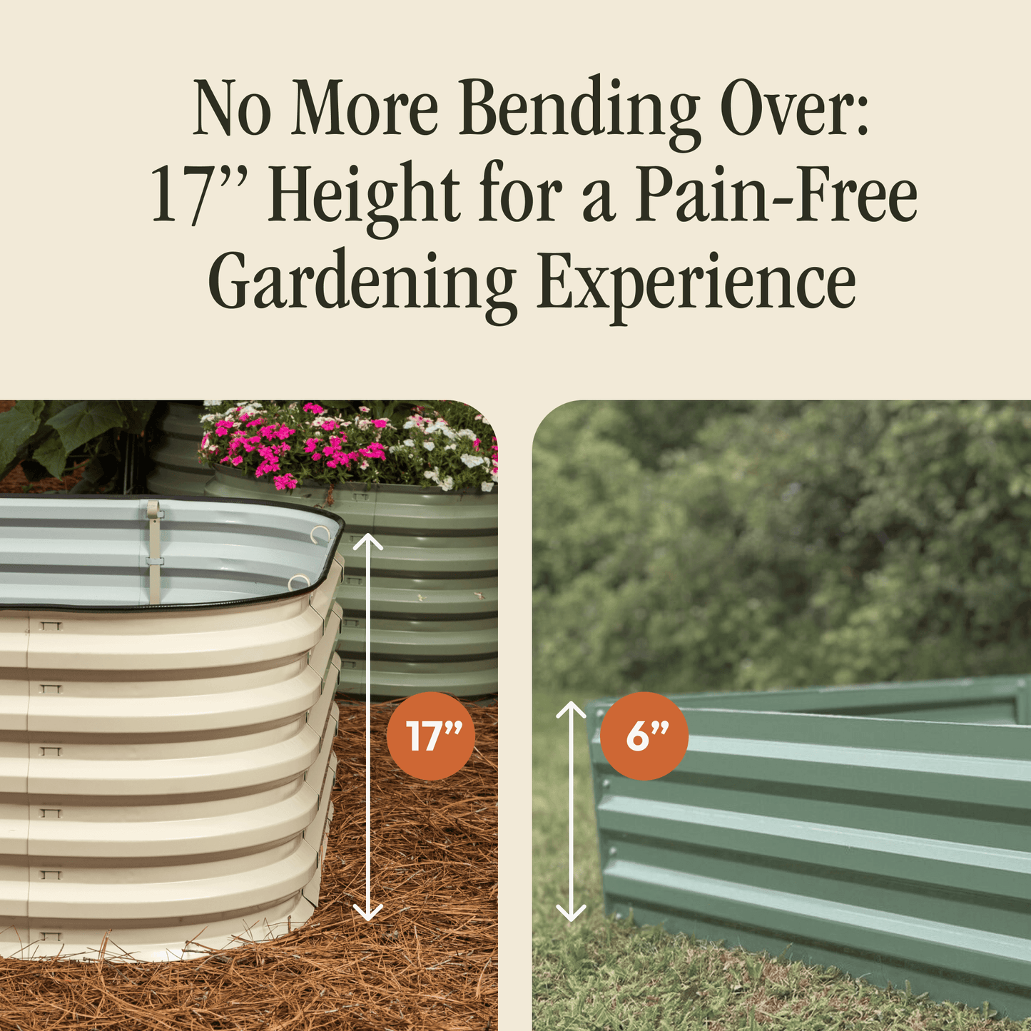 Gro-Rite Premium Metal Raised Garden Bed Kit Tool-Free
