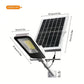4 Sets of Outdoor Waterproof Solar Lamps, 6000mAh Solar Street Lamps, Suitable for Outdoor Lighting from Dusk to Dawn