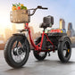 QRONGE 960W Peak Electric Bike For Adults 36V Battery Trike