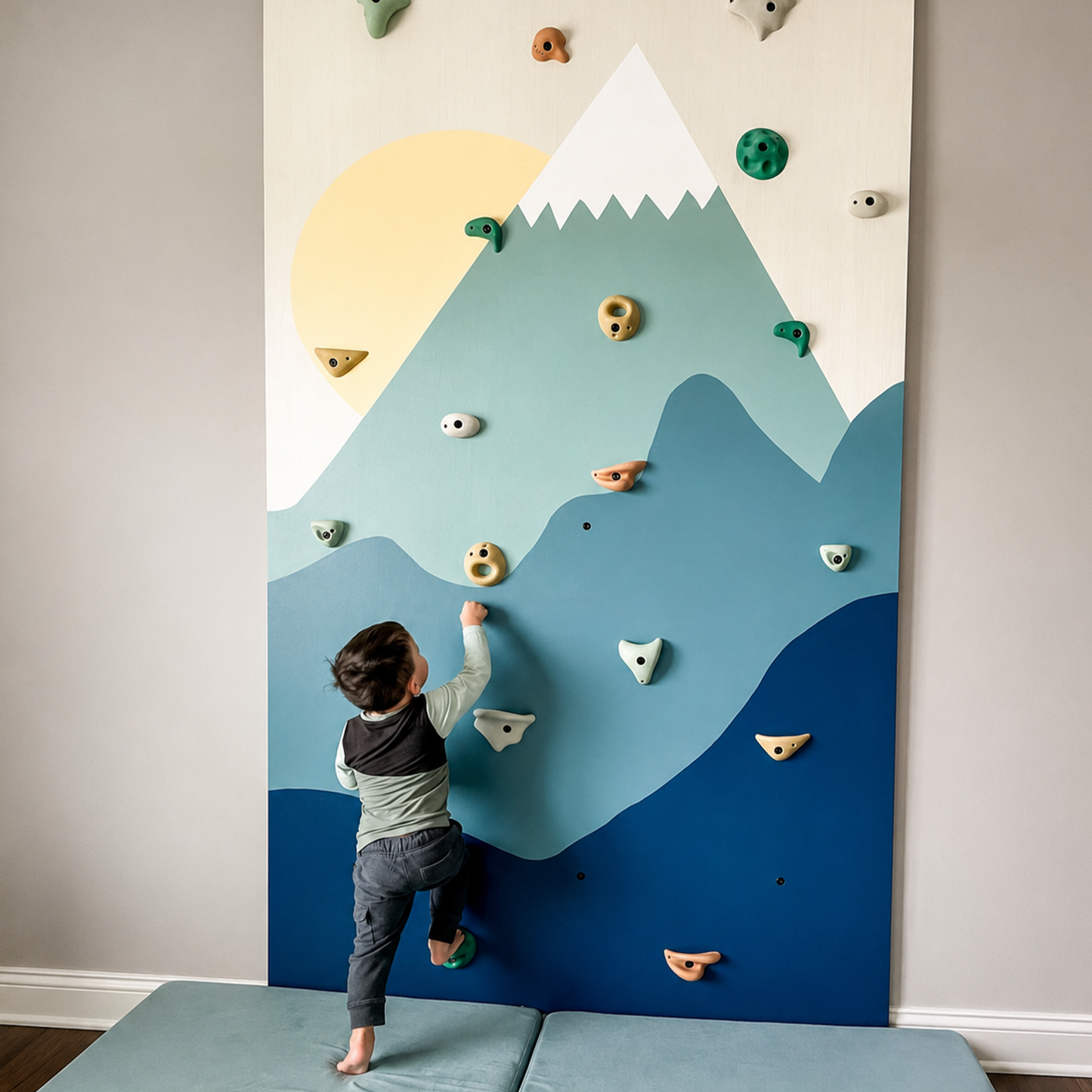 Premium Rock Climbing Holds (Earth Tones) - Indoor Climbing Wall