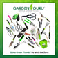 Stainless Steel 6-Piece Gardening Tool Set with Weeder