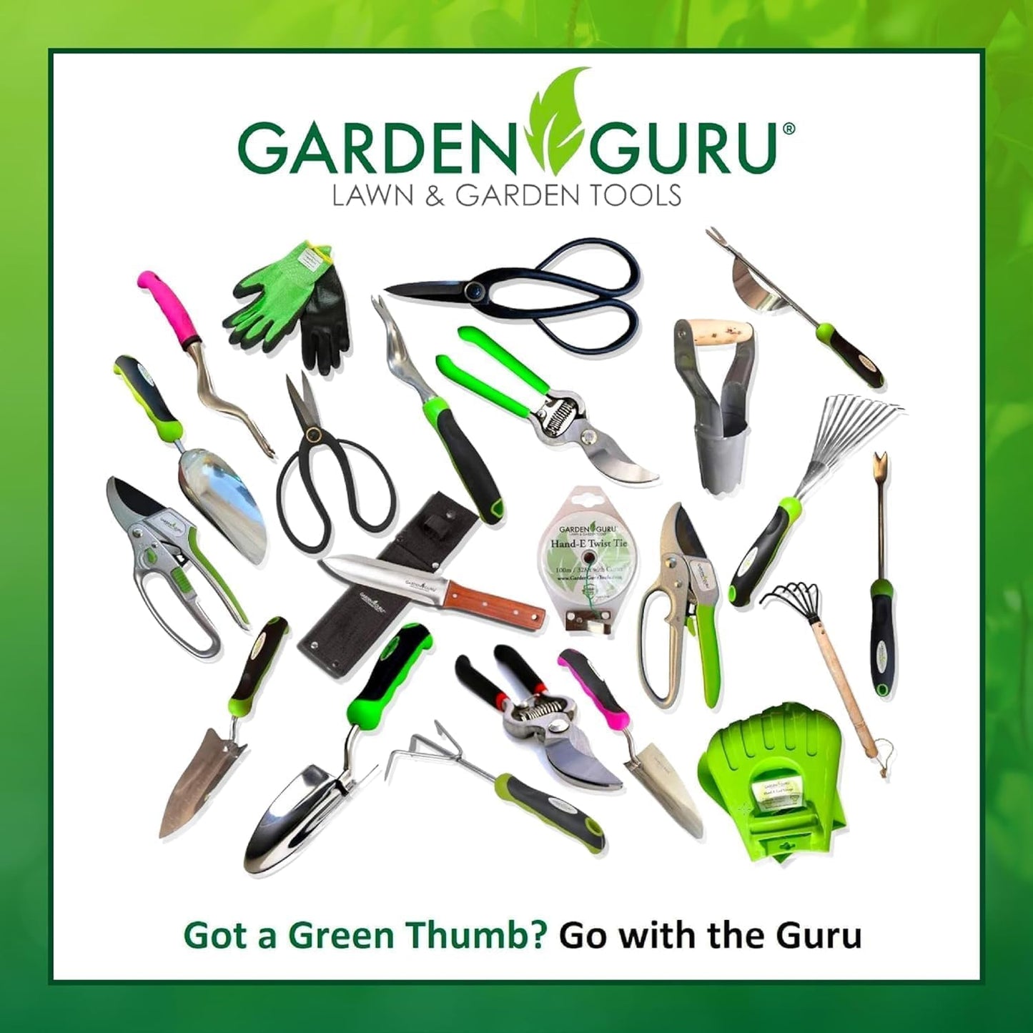 Titanium Garden Tool Set with Hand Cultivator Trowel