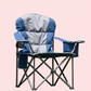500 lbs Heavy Duty Folding Camping Chair w/ Cup Holder & Cooler Bag | Portable Outdoor Beach Seat