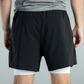 Men's V1 Athletic Shorts Black Lightweight Performance Activewear