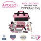201 Piece Household Tool Kit in a Soft-Sided Tool Bag Pink - DT0020P