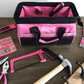 201 Piece Household Tool Kit in a Soft-Sided Tool Bag Pink - DT0020P