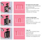 Pink Stapler with Power Adjustment Knob and 3000 Staples assortment-- DT5020P