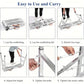 Adjustable Folding Scaffold Platform 1300LBS Portable Steel Work Bench Stool