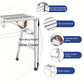 Adjustable Folding Scaffold Platform 1300LBS Portable Steel Work Bench Stool
