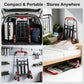 Heavy Duty Folding Hand Truck Stair Climbing Cart Portable Dolly Adjustable Handle