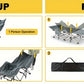 Folding Camping Cot Bed Adult Portable Heavy Duty Oxford Sleeping Cot w/ Pad Bag