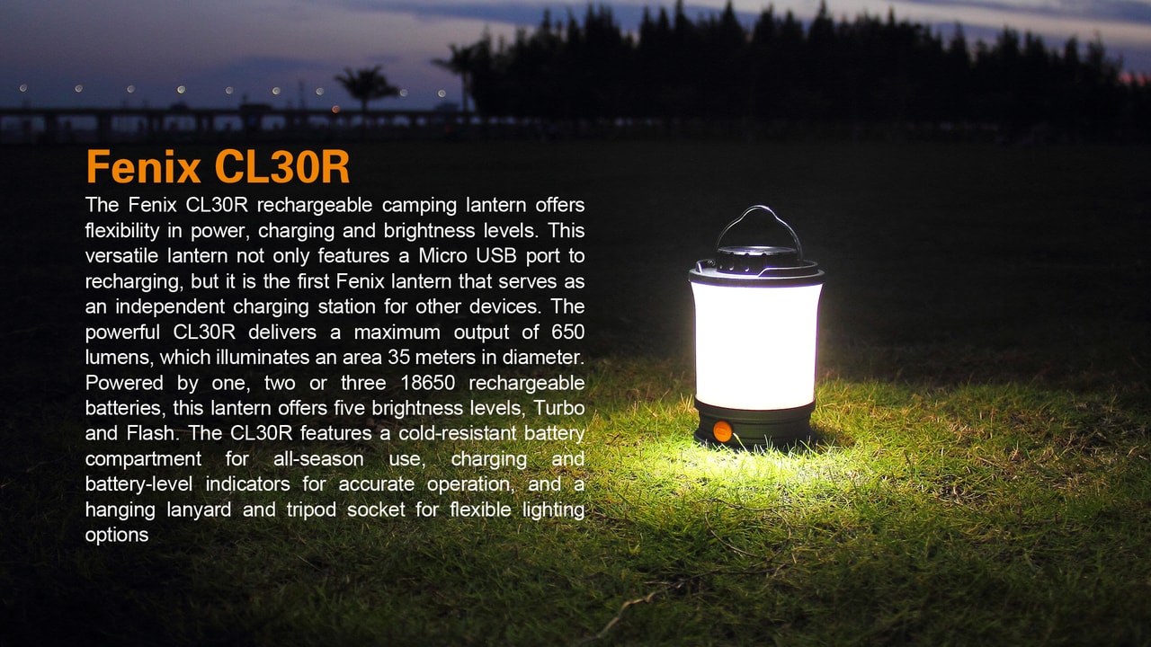 CL30R LED Rechargeable Camping Lantern Light