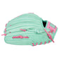 Franklin Sports CTZ5000 12" Baseball Glove - Mint & Rose | Premium Leather Infield Glove