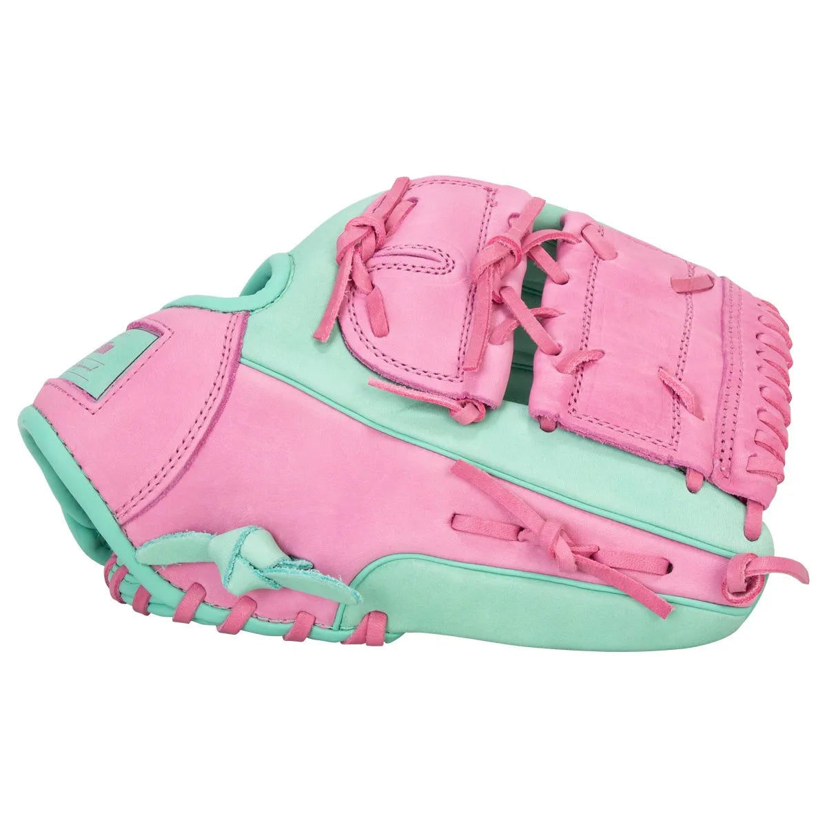 Franklin Sports CTZ5000 12" Baseball Glove - Mint & Rose | Premium Leather Infield Glove