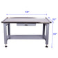 59" Stainless Steel Machine Teardown Table with Drain Hole