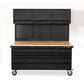 Overhead Pro 72" Rolling Tool Chest | 79" Tall | 24" Deep | 14 Drawers | Overheads | Pegboard & Power Strip