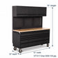 Overhead Pro 72" Rolling Tool Chest | 79" Tall | 24" Deep | 14 Drawers | Overheads | Pegboard & Power Strip