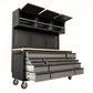 Overhead Pro 72" Rolling Tool Chest | 79" Tall | 24" Deep | 14 Drawers | Overheads | Pegboard & Power Strip