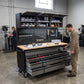Overhead Pro 72" Rolling Tool Chest | 79" Tall | 24" Deep | 14 Drawers | Overheads | Pegboard & Power Strip