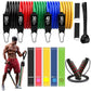 150lb Resistance Band Set for Home Workouts