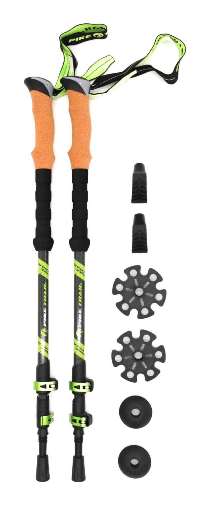 Pike Trail Carbon Fiber Adjustable Trekking Hiking Poles