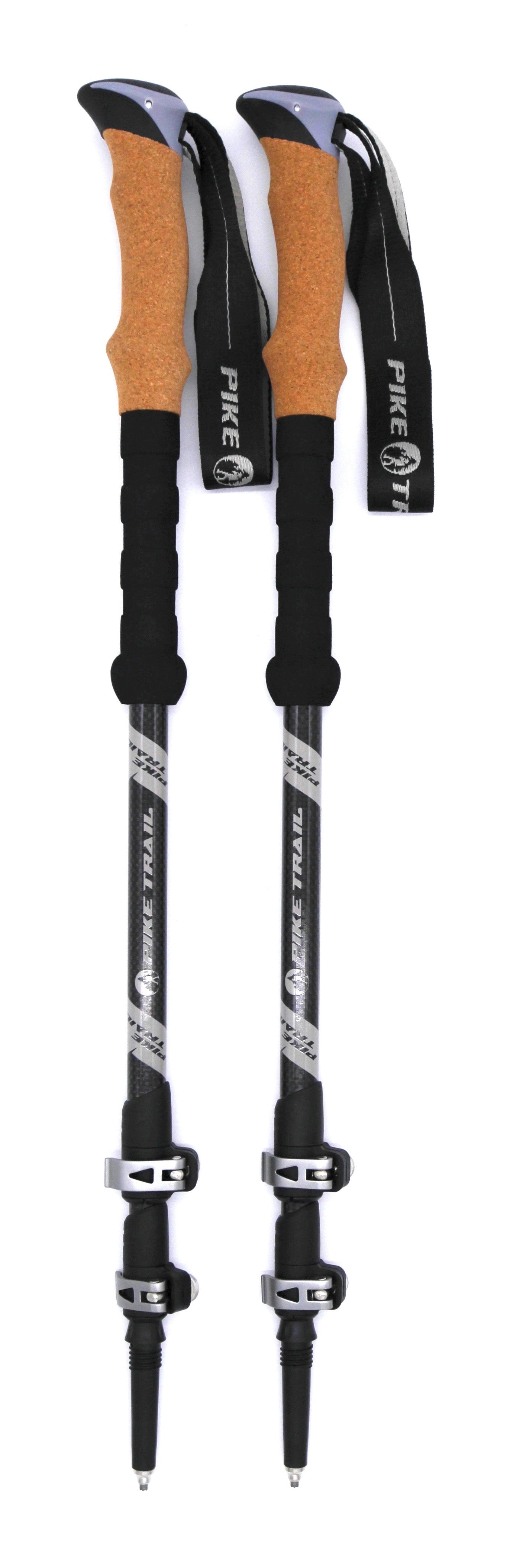 Pike Trail Carbon Fiber Adjustable Trekking Hiking Poles
