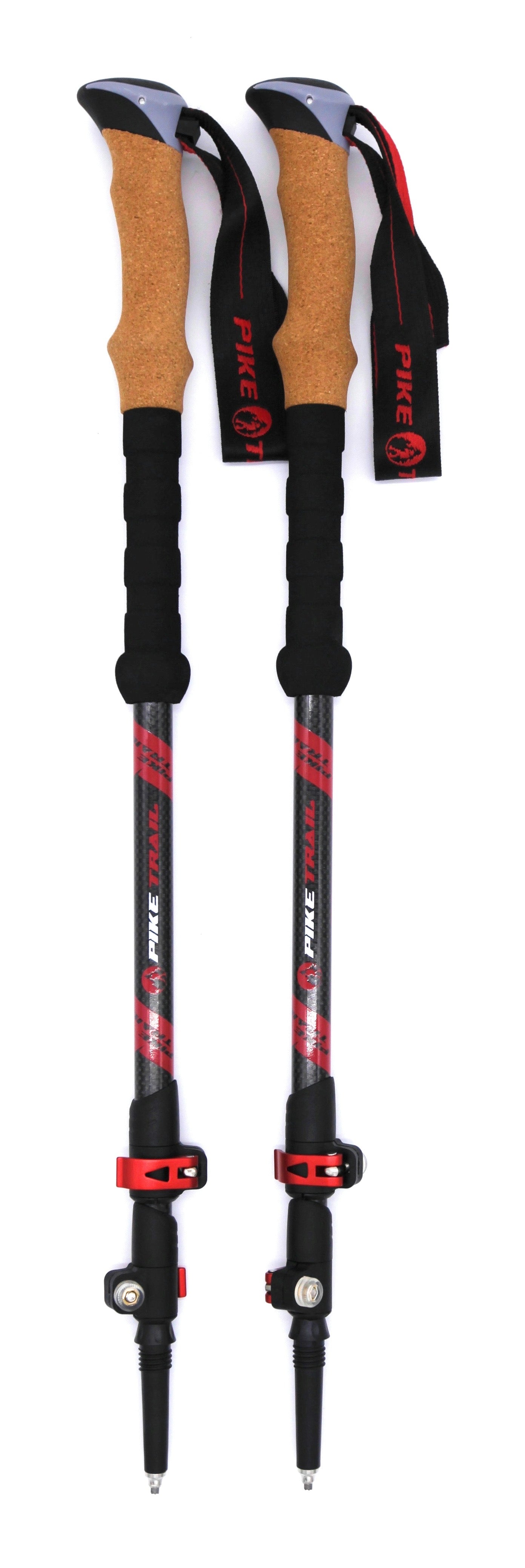 Pike Trail Carbon Fiber Adjustable Trekking Hiking Poles
