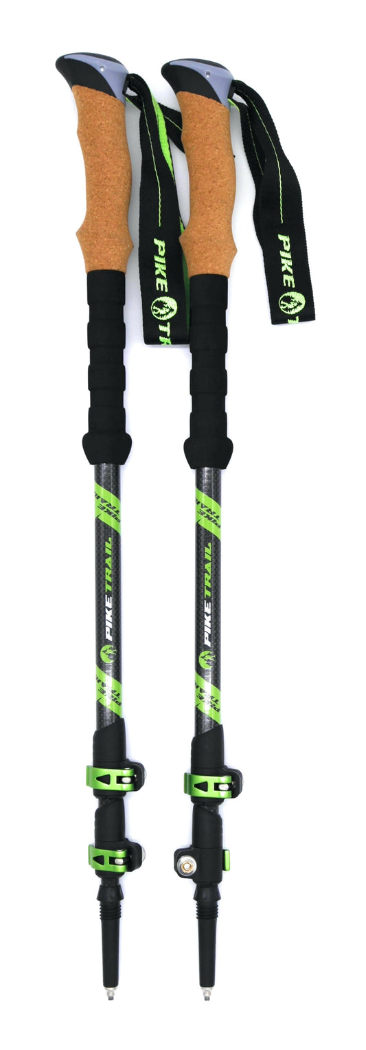 Pike Trail Carbon Fiber Adjustable Trekking Hiking Poles