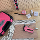 Pink Stapler with Power Adjustment Knob and 3000 Staples assortment-- DT5020P